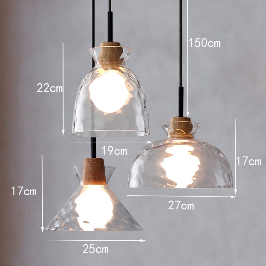 Lustre Dante Glass: Moderne et Élégant | Marco Lucetti