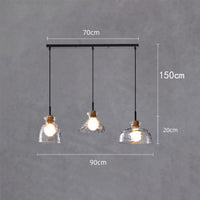 Lustre Dante Glass: Moderne et Élégant | Marco Lucetti D