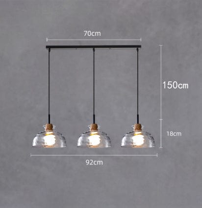 Lustre Dante Glass: Moderne et Élégant | Marco Lucetti F