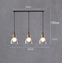 Lustre Dante Glass: Moderne et Élégant | Marco Lucetti H