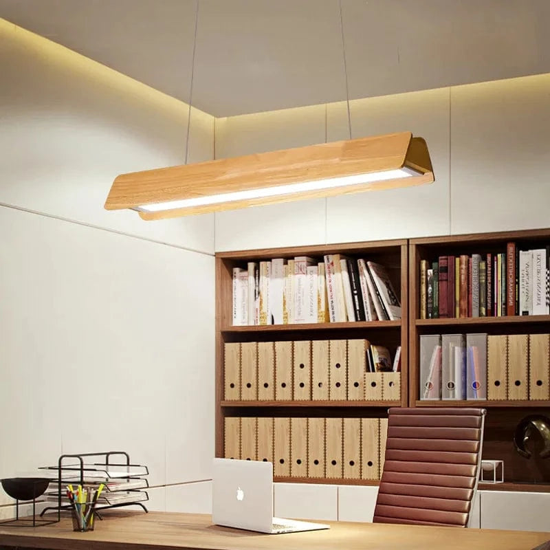 Lustre de bureau en bois brut | Marco Lucetti