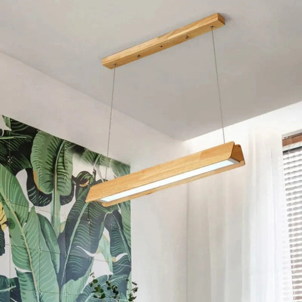 Lustre de bureau en bois brut | Marco Lucetti