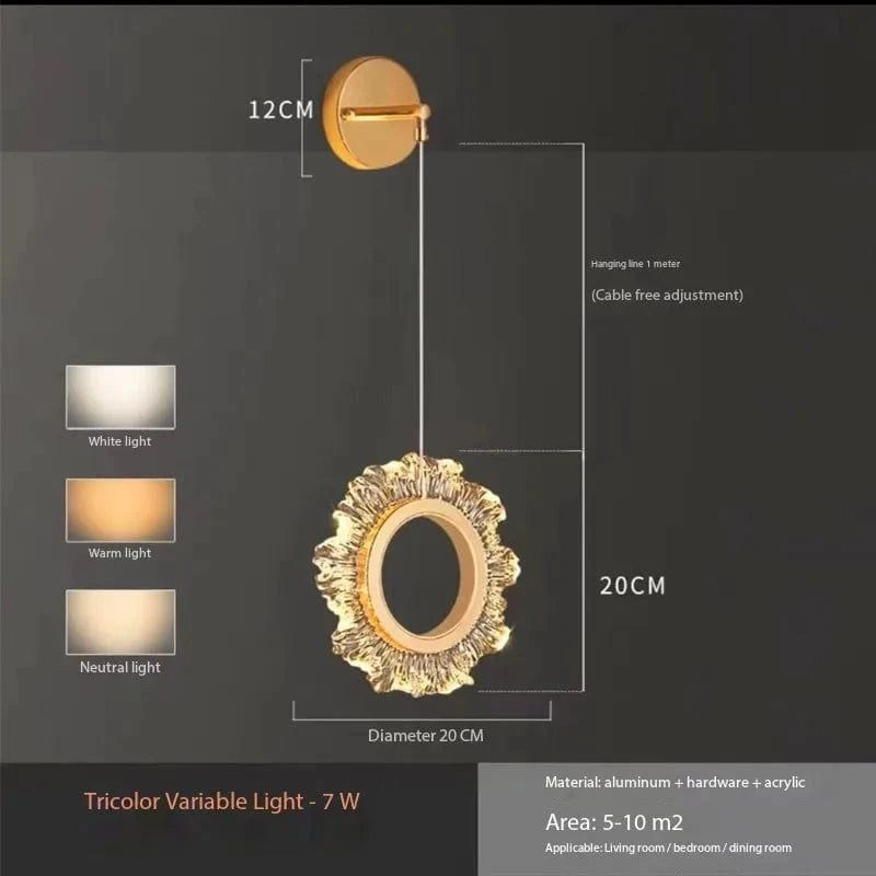 Lustre de chevet de luxe élégant | Marco Lucetti Applique
