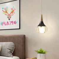 Lustre de chevet de luxe en cristal Tête unique suspendu | Marco Lucetti