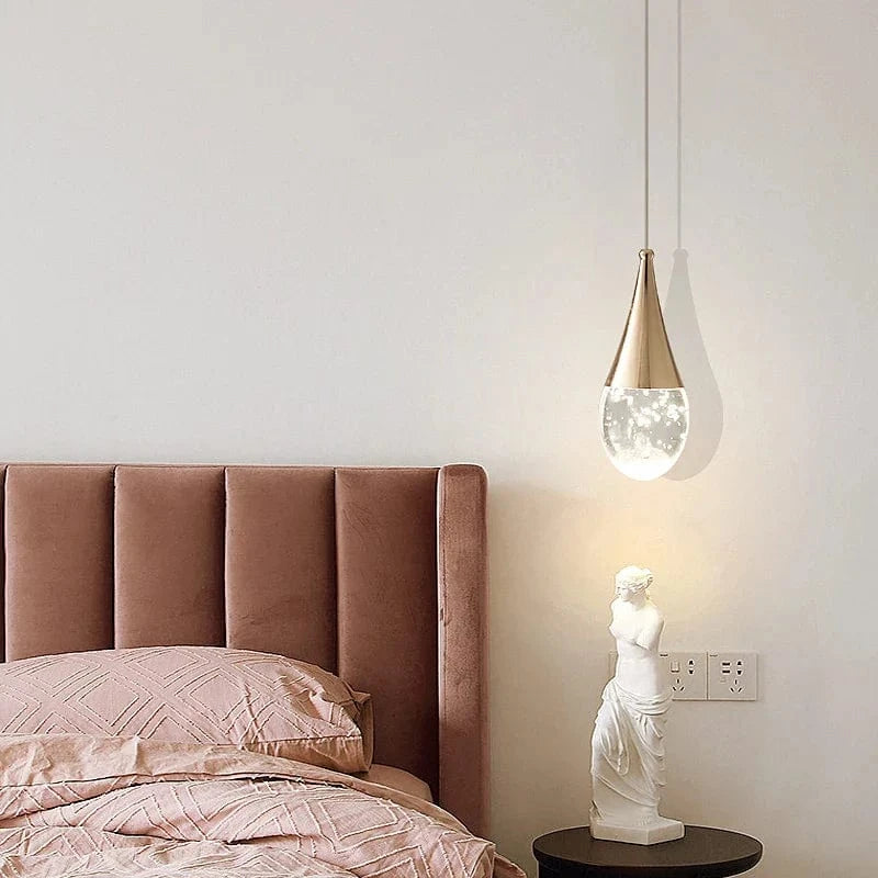 Lustre de chevet de luxe en cristal Tête unique suspendu | Marco Lucetti