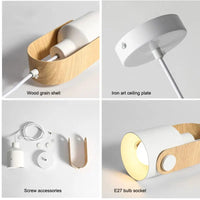 Lustre de chevet japonais en bois - Élégance moderne nordique | Marco Lucetti