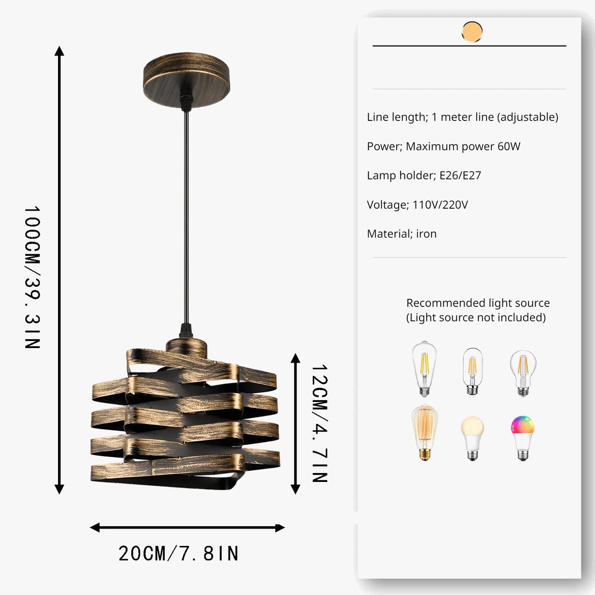 Lustre de chevet Vintage Élégance | Marco Lucetti