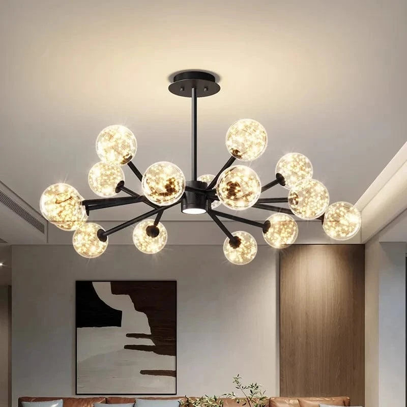 Lustre de Décoration Intérieure avec Lampes Suspendues Fantaisie - Collection Éclat Brillant | Marco Lucetti