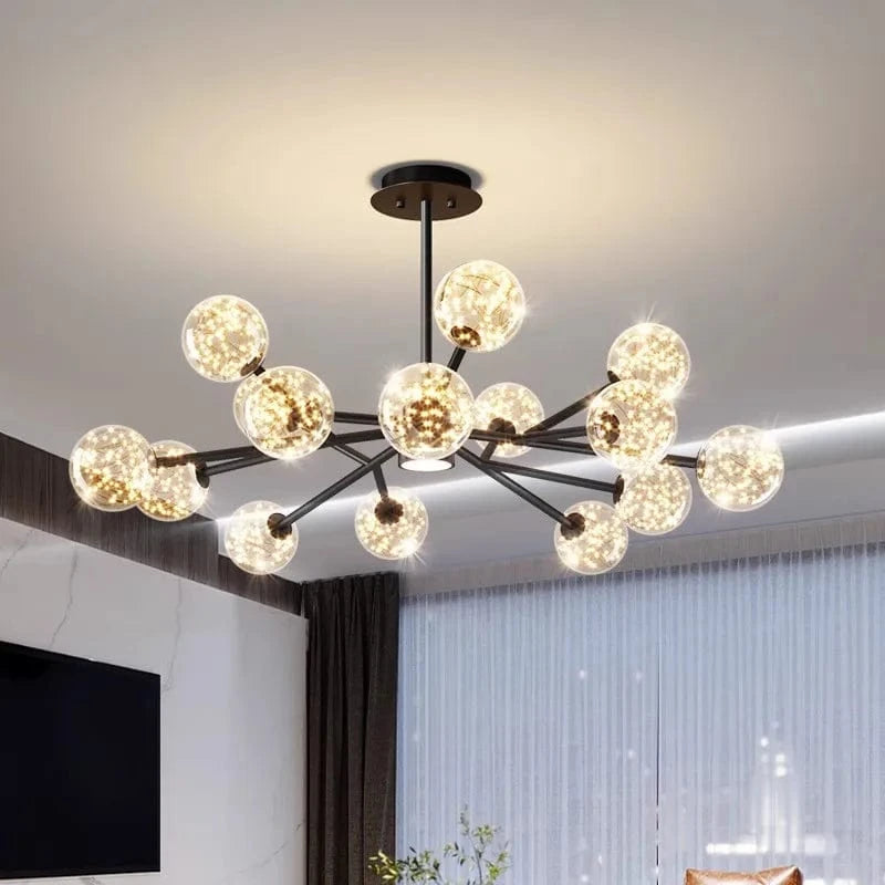 Lustre de Décoration Intérieure avec Lampes Suspendues Fantaisie - Collection Éclat Brillant | Marco Lucetti