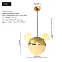 Lustre de dessin animé personnalisé et créatif : Style italien nordique de luxe | Marco Lucetti E / Lumière tricolore