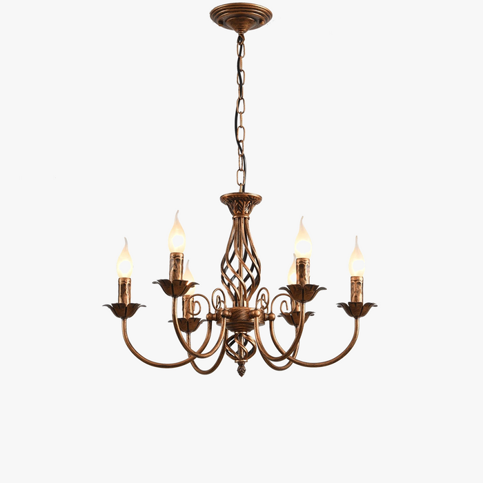 Lustre de ferme en bronze - Collection rustique chic