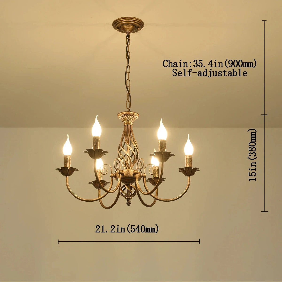 Lustre de ferme en bronze - Collection rustique chic | Marco Lucetti