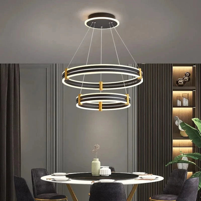 Lustre de luxe avec anneau de styliste | Marco Lucetti