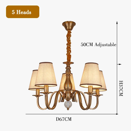 Lustre de luxe classique élégant