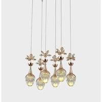 Lustre de luxe en cristal avec LED - Style minimaliste créatif | Marco Lucetti