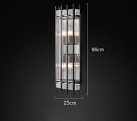 Lustre de luxe en cristal Double Anneau Doré LED Suspendu | Marco Lucetti Applique noire / Lumière neutre 4500K