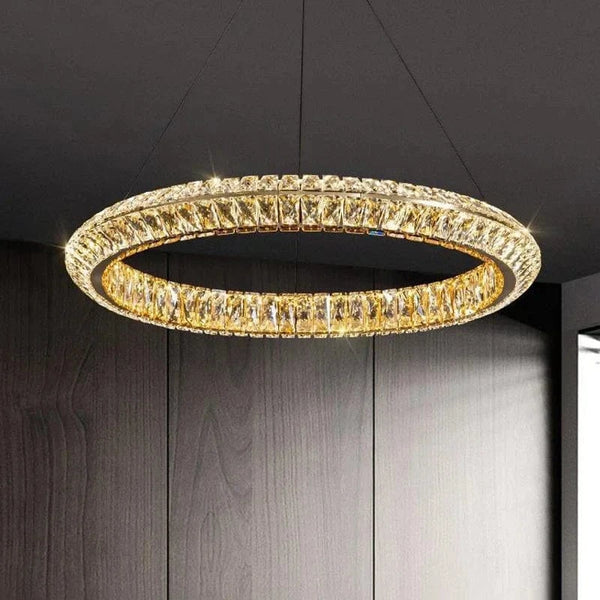 Lustre de luxe en cristal LED pour hôtel & bar prestige | Marco Lucetti