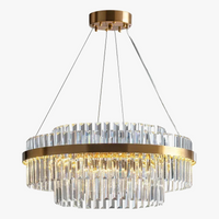 Lustre de luxe en cristal pour une décoration d'intérieur haut de gamme