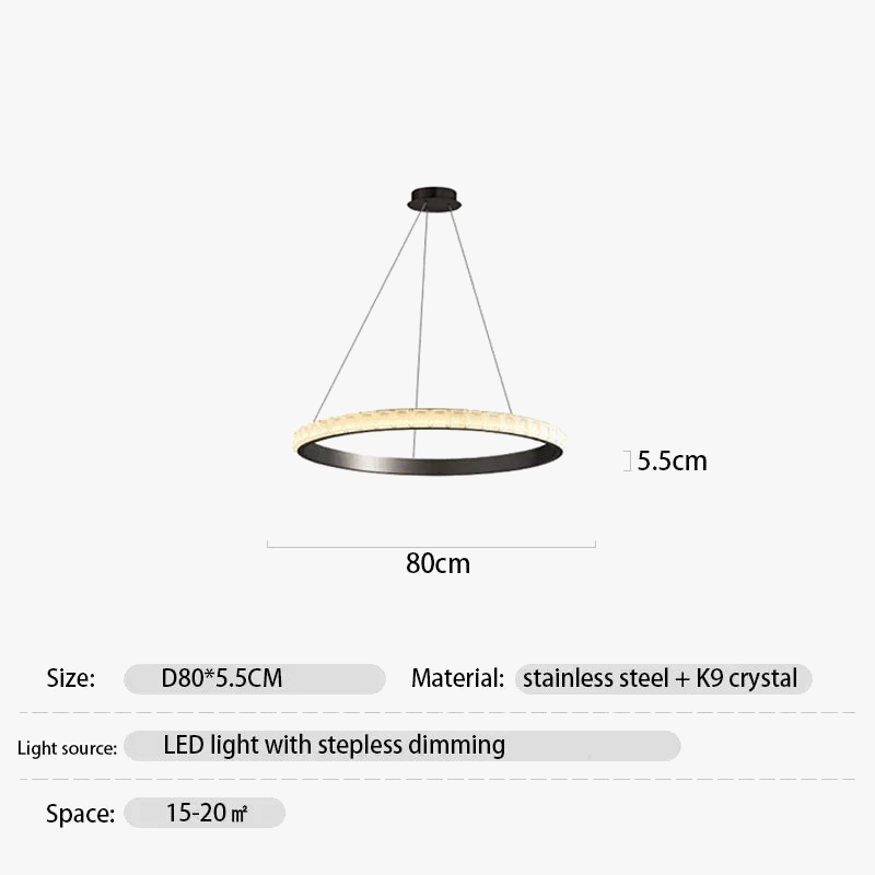 Lustre de luxe en cristal pour hôtel et villa - Élégance Intemporelle