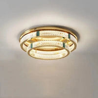 Lustre de Luxe en Cristal Rond à 3 Couches avec LED | Marco Lucetti 30 50 cm / Lumière blanche