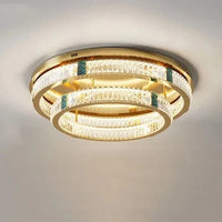 Lustre de Luxe en Cristal Rond à 3 Couches avec LED | Marco Lucetti 60 80 cm / Lumière naturelle