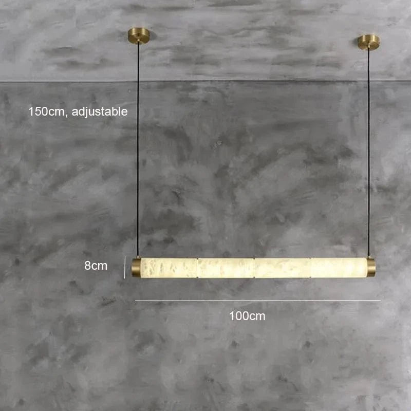 Lustre de Luxe en Cuivre Décoratif | Marco Lucetti L100 H150cm / Blanc chaud