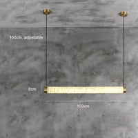 Lustre de Luxe en Cuivre Décoratif | Marco Lucetti L100 H150cm / Blanc chaud