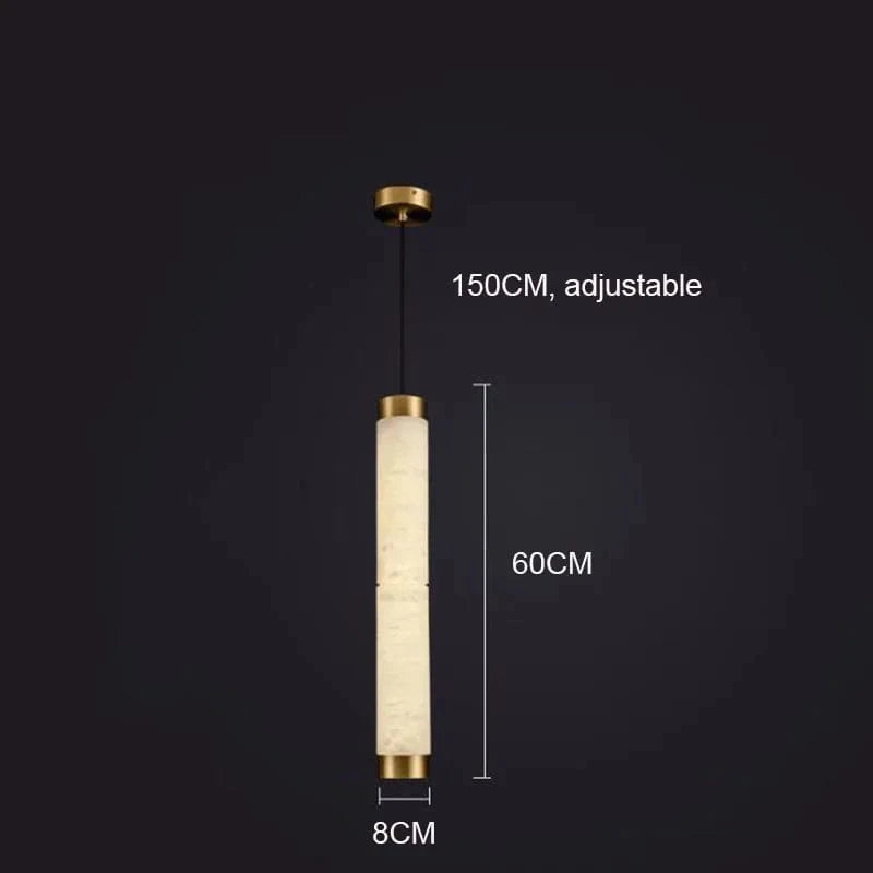 Lustre de Luxe en Cuivre Décoratif | Marco Lucetti L60 H150cm / Blanc chaud