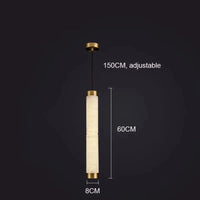 Lustre de Luxe en Cuivre Décoratif | Marco Lucetti L60 H150cm / Blanc chaud