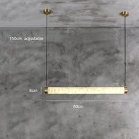 Lustre de Luxe en Cuivre Décoratif | Marco Lucetti L80 H150cm / Blanc chaud