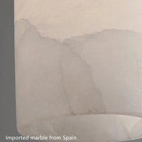 Lustre de luxe en laiton et marbre importé | Marco Lucetti