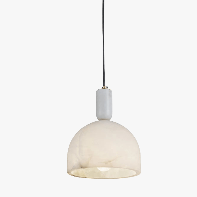 Lustre de luxe en laiton et marbre importé | Marco Lucetti