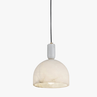 Lustre de luxe en laiton et marbre importé | Marco Lucetti