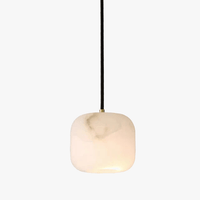 Lustre de luxe en laiton et marbre importé | Marco Lucetti