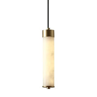 Lustre de luxe en laiton et marbre importé | Marco Lucetti Type I W6H30CM
