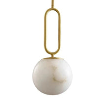 Lustre de luxe en laiton et marbre importé | Marco Lucetti TypeL W12H35CM