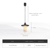 Lustre de luxe en marbre naturel et laiton de design exclusive | Marco Lucetti