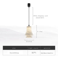 Lustre de luxe en marbre naturel et laiton de design exclusive | Marco Lucetti