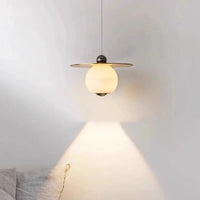 Lustre de luxe en marbre naturel et laiton de design exclusive | Marco Lucetti