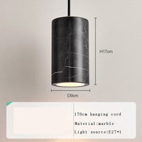 Lustre de luxe en marbre naturel et laiton de design exclusive | Marco Lucetti G noir / Dimmable