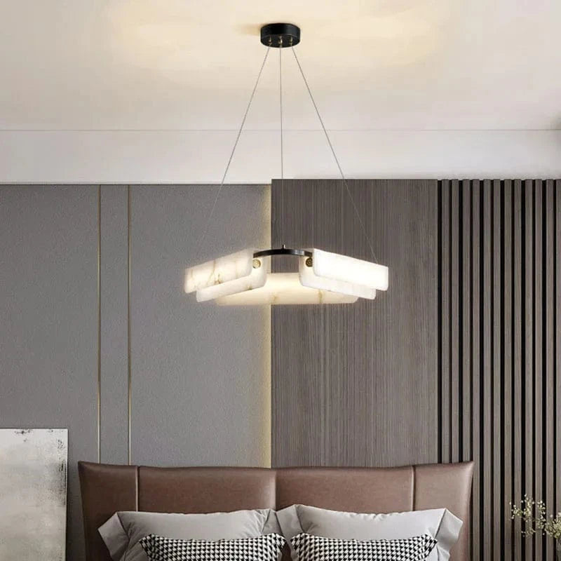 Lustre de luxe en marbre naturel | Marco Lucetti