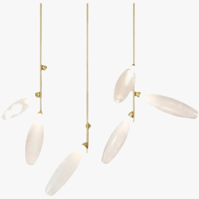 Lustre de Luxe Gem Branch en Verre Minimaliste pour Intérieur Nordique | Marco Lucetti