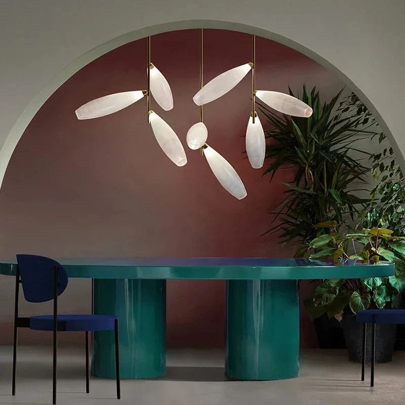 Lustre de Luxe Gem Branch en Verre Minimaliste pour Intérieur Nordique | Marco Lucetti