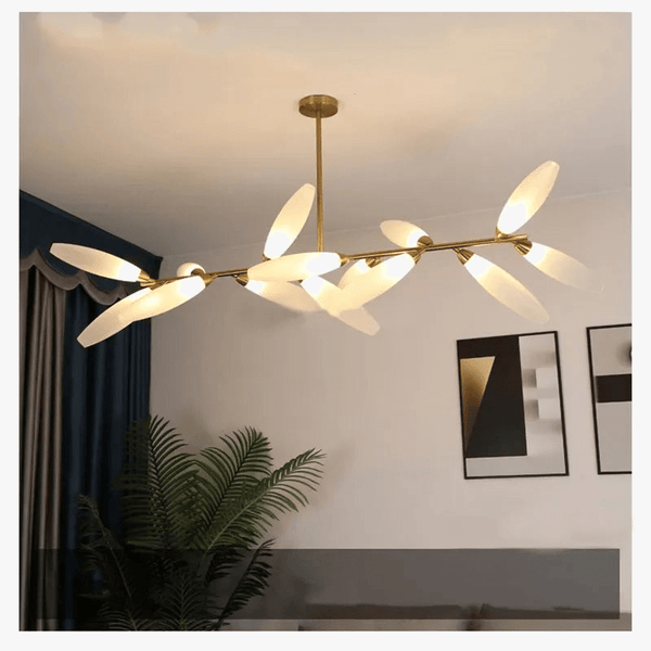 Lustre de Luxe Gem Branch en Verre Minimaliste pour Intérieur Nordique | Marco Lucetti