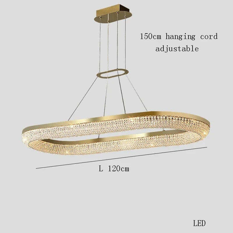 Lustre de luxe LED rond design moderne 2024 pour intérieur - Élégance Lumineuse | Marco Lucetti