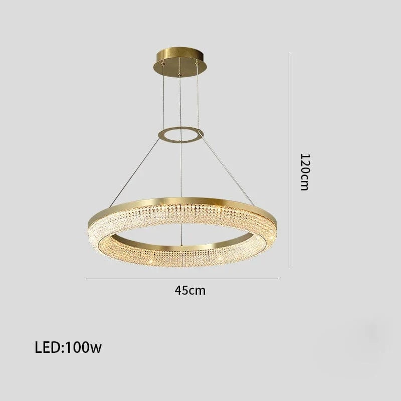 Lustre de luxe LED rond design moderne 2024 pour intérieur - Élégance Lumineuse | Marco Lucetti