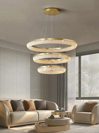 Lustre de luxe LED rond design moderne 2024 pour intérieur - Élégance Lumineuse | Marco Lucetti