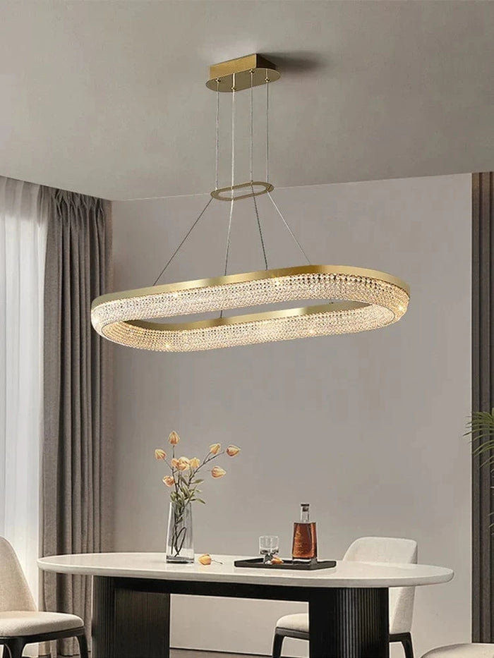 Lustre de luxe LED rond design moderne 2024 pour intérieur - Élégance Lumineuse | Marco Lucetti
