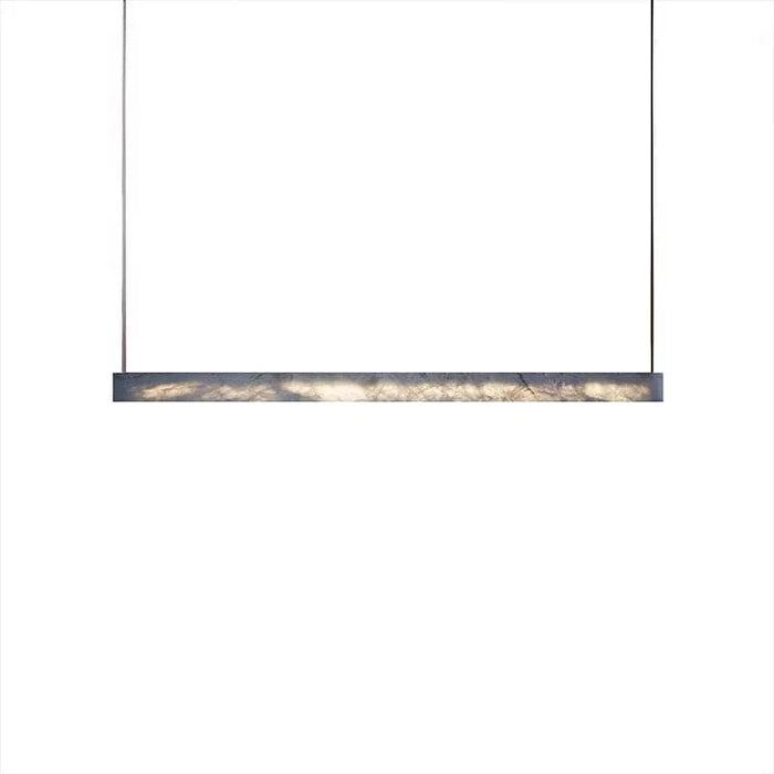 Lustre de Luxe Long Art Décor Suspension Lumière Moderne Minimaliste - Salle à manger Haut de gamme - Imitation Marbre - LED pour Exposition | Marco Lucetti