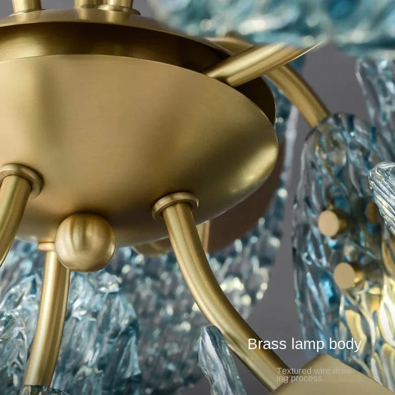 Lustre de Luxe Moderne 2022 en Laiton et Verre pour Sublimer Votre Maison | Marco Lucetti